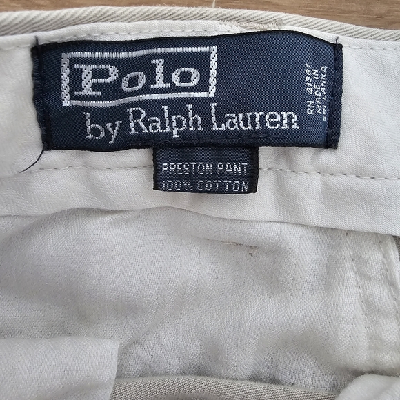 Polo By Ralph Lauren Men's Light Khaki Preston Chino Pants 38x34 - Picture 4 of 8